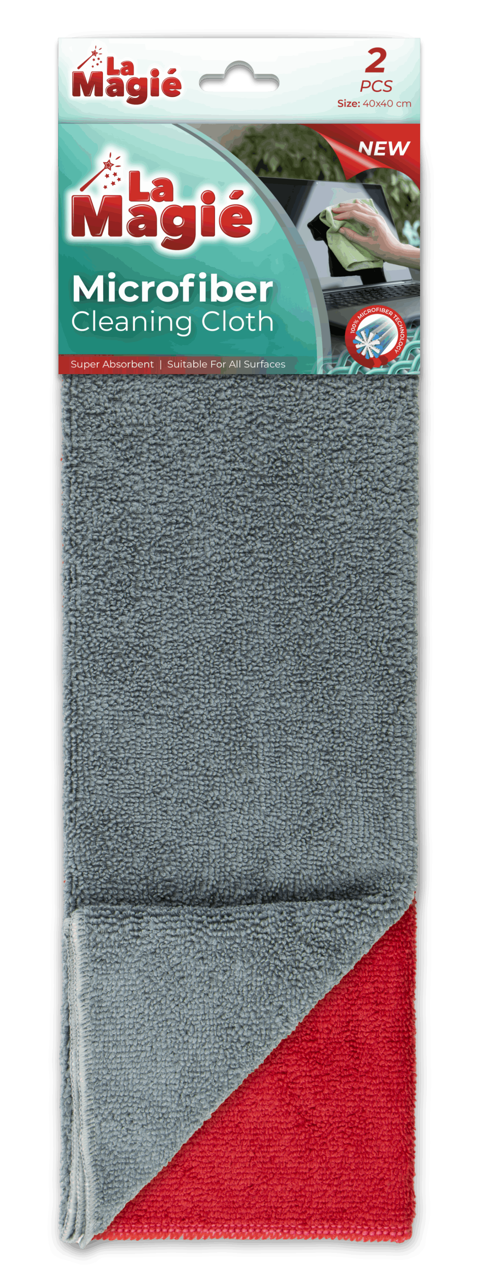 LA MAGIÉ MICROFIBER CLEANING CLOTH 2 PCS 240 GR